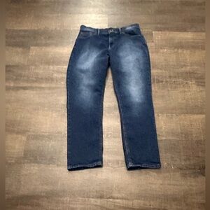 MOTT & BOW Dark Blue Denim Wash Boyfriend Jeans Size 29